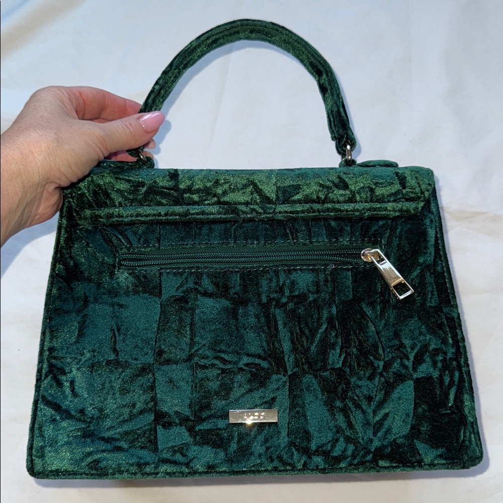 Aldo Embroidered Green Velvet woman’s Handbag - Picture 5 of 10